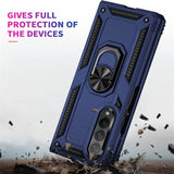 Härte getestete, stoßdämpfende Handyhülle für Samsung Galaxy Z FOLD 3 in Blau