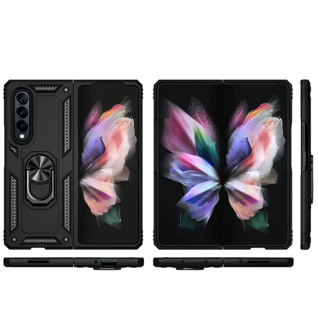 Härte getestete, stoßdämpfende Handyhülle für Samsung Galaxy Z FOLD 4 in Schwarz