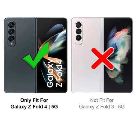 Härte getestete, stoßdämpfende Handyhülle für Samsung Galaxy Z FOLD 4 in Schwarz
