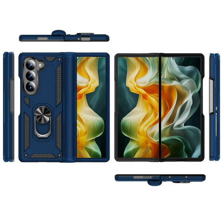 Härte getestete, stoßdämpfende Handyhülle für Samsung Galaxy Z FOLD 6 in Blau