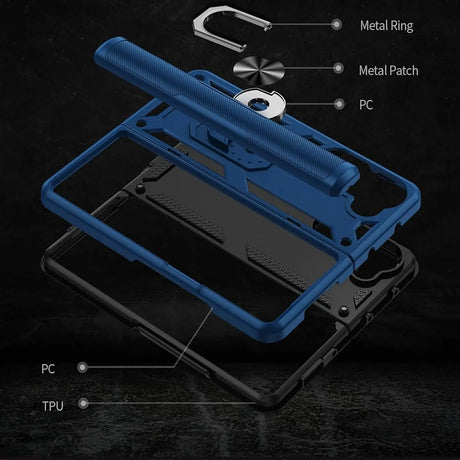 Härte getestete, stoßdämpfende Handyhülle für Samsung Galaxy Z FOLD 6 in Blau