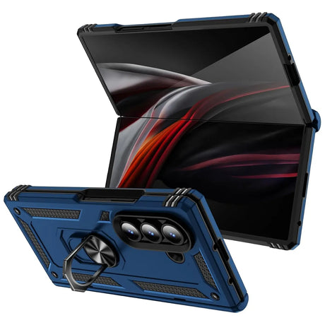 Härte getestete, stoßdämpfende Handyhülle für Samsung Galaxy Z FOLD 7 in Blau