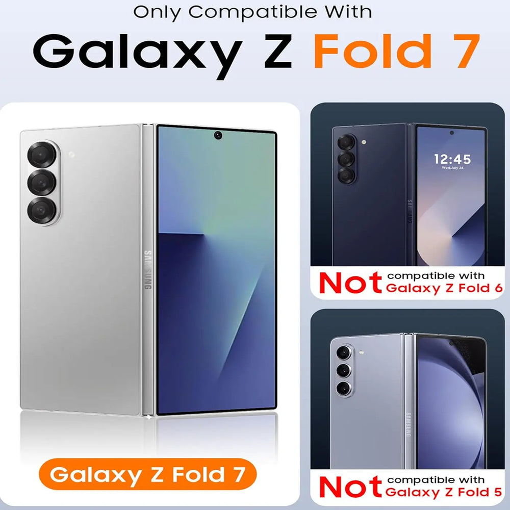 Härte getestete, stoßdämpfende Handyhülle für Samsung Galaxy Z FOLD 7 in Rot