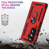 Härte getestete, stoßdämpfende Handyhülle für Samsung Galaxy Z FOLD 7 in Rot