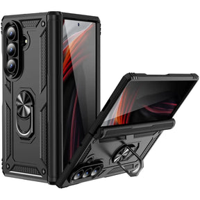 Härte getestete, stoßdämpfende Handyhülle für Samsung Galaxy Z FOLD 7 in Schwarz