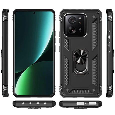 Härte getestete, stoßdämpfende Handyhülle für Xiaomi 13T / 13T Pro in Schwarz