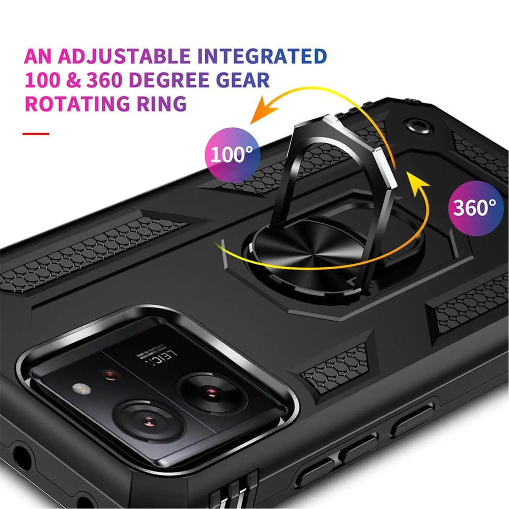 Härte getestete, stoßdämpfende Handyhülle für Xiaomi 13T / 13T Pro in Schwarz