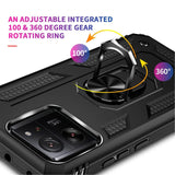 Härte getestete, stoßdämpfende Handyhülle für Xiaomi 13T / 13T Pro in Schwarz