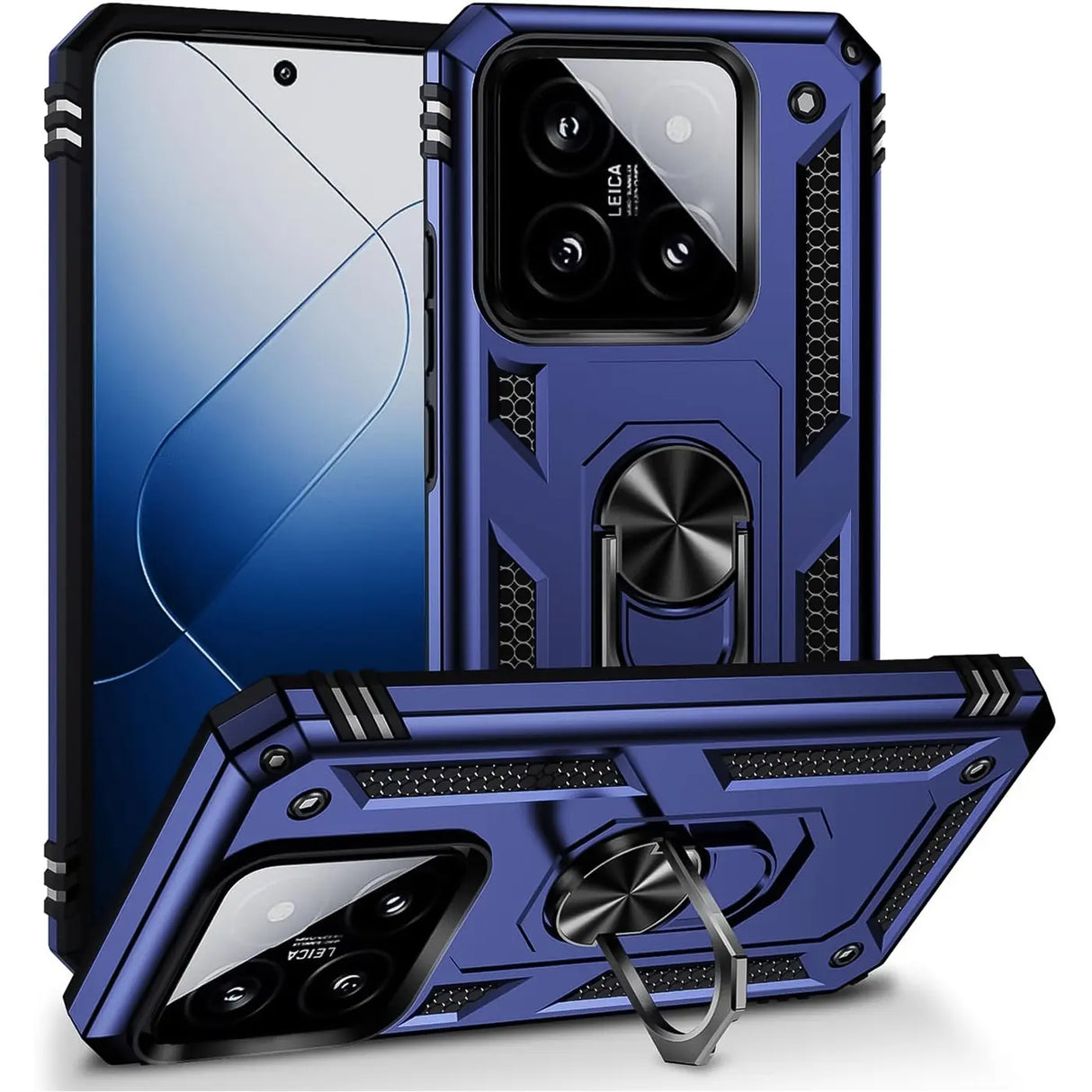 Härte getestete, stoßdämpfende Handyhülle für Xiaomi 14 Pro in Blau