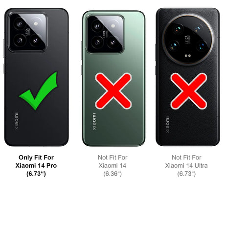 Härte getestete, stoßdämpfende Handyhülle für Xiaomi 14 Pro in Rot