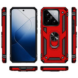 Härte getestete, stoßdämpfende Handyhülle für Xiaomi 14 in Rot