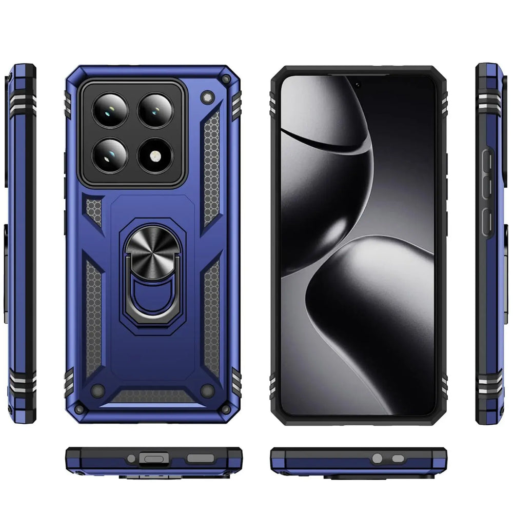 Härte getestete, stoßdämpfende Handyhülle für Xiaomi 14T in Blau