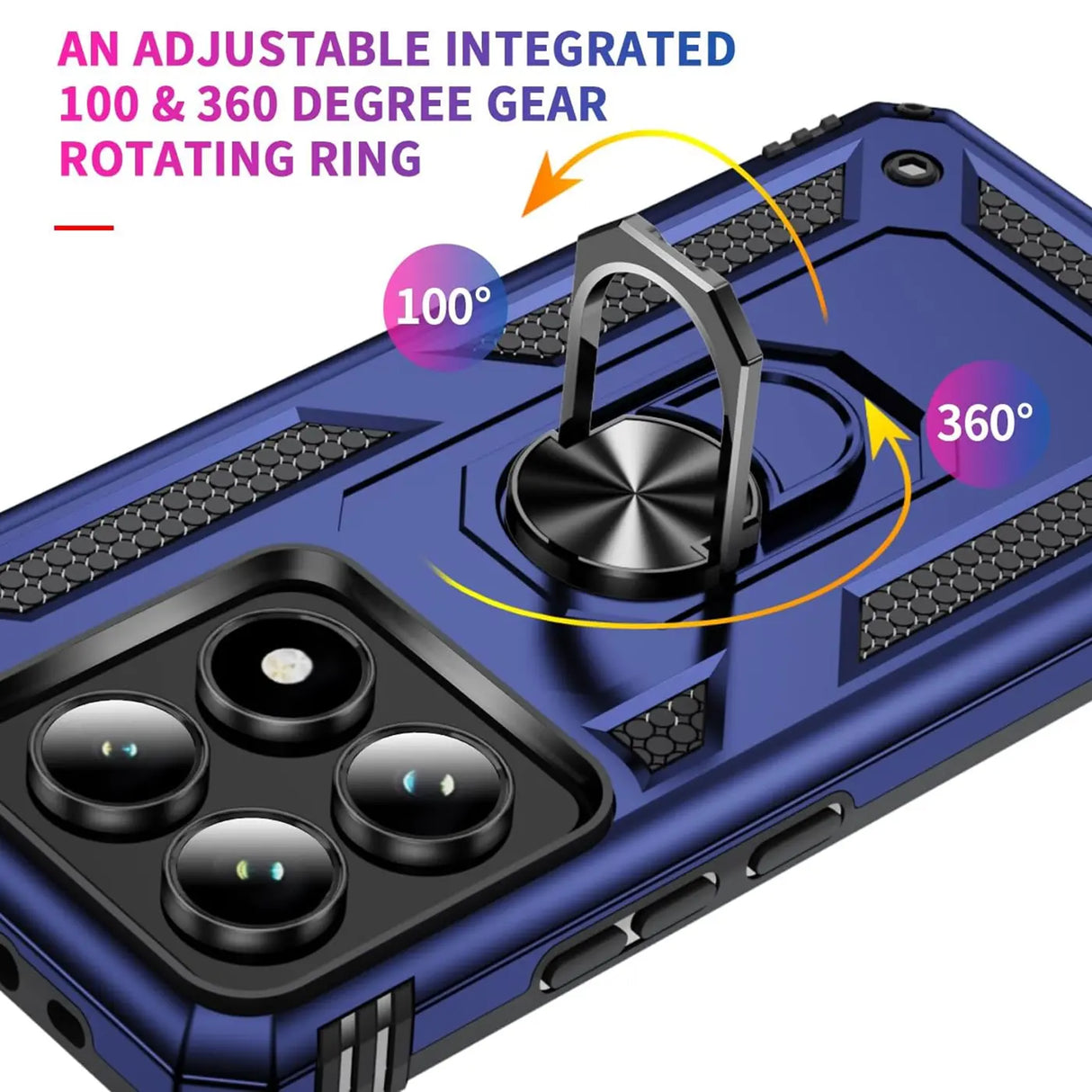 Härte getestete, stoßdämpfende Handyhülle für Xiaomi 14T in Blau