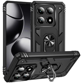 Härte getestete, stoßdämpfende Handyhülle für Xiaomi 14T Pro in Schwarz