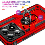 Härte getestete, stoßdämpfende Handyhülle für Xiaomi 14T in Rot