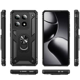 Härte getestete, stoßdämpfende Handyhülle für Xiaomi 14T in Schwarz