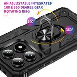 Härte getestete, stoßdämpfende Handyhülle für Xiaomi 14T in Schwarz