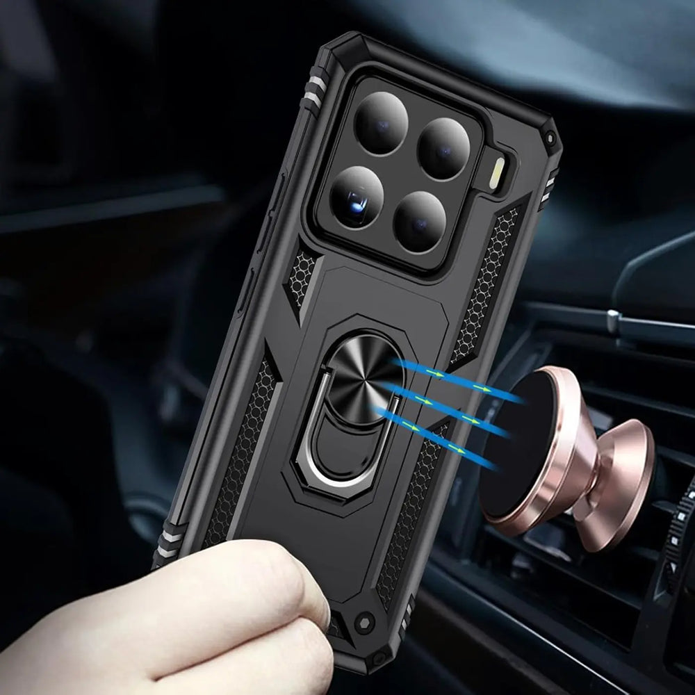 Härte getestete, stoßdämpfende Handyhülle für Xiaomi 15 in Schwarz