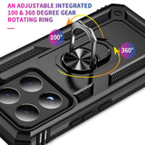 Härte getestete, stoßdämpfende Handyhülle für Xiaomi 15 in Schwarz