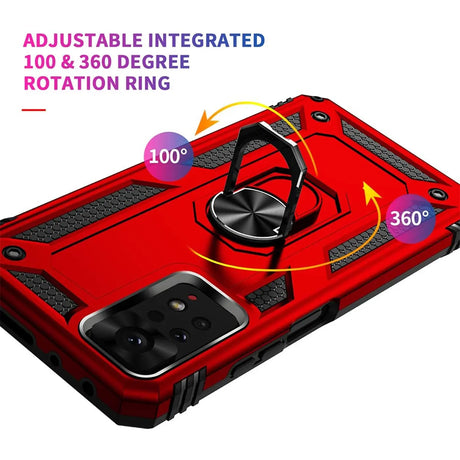 Härte getestete, stoßdämpfende Handyhülle für Xiaomi Redmi 10 in Rot