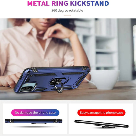 Härte getestete, stoßdämpfende Handyhülle für Xiaomi Redmi A1 in Blau