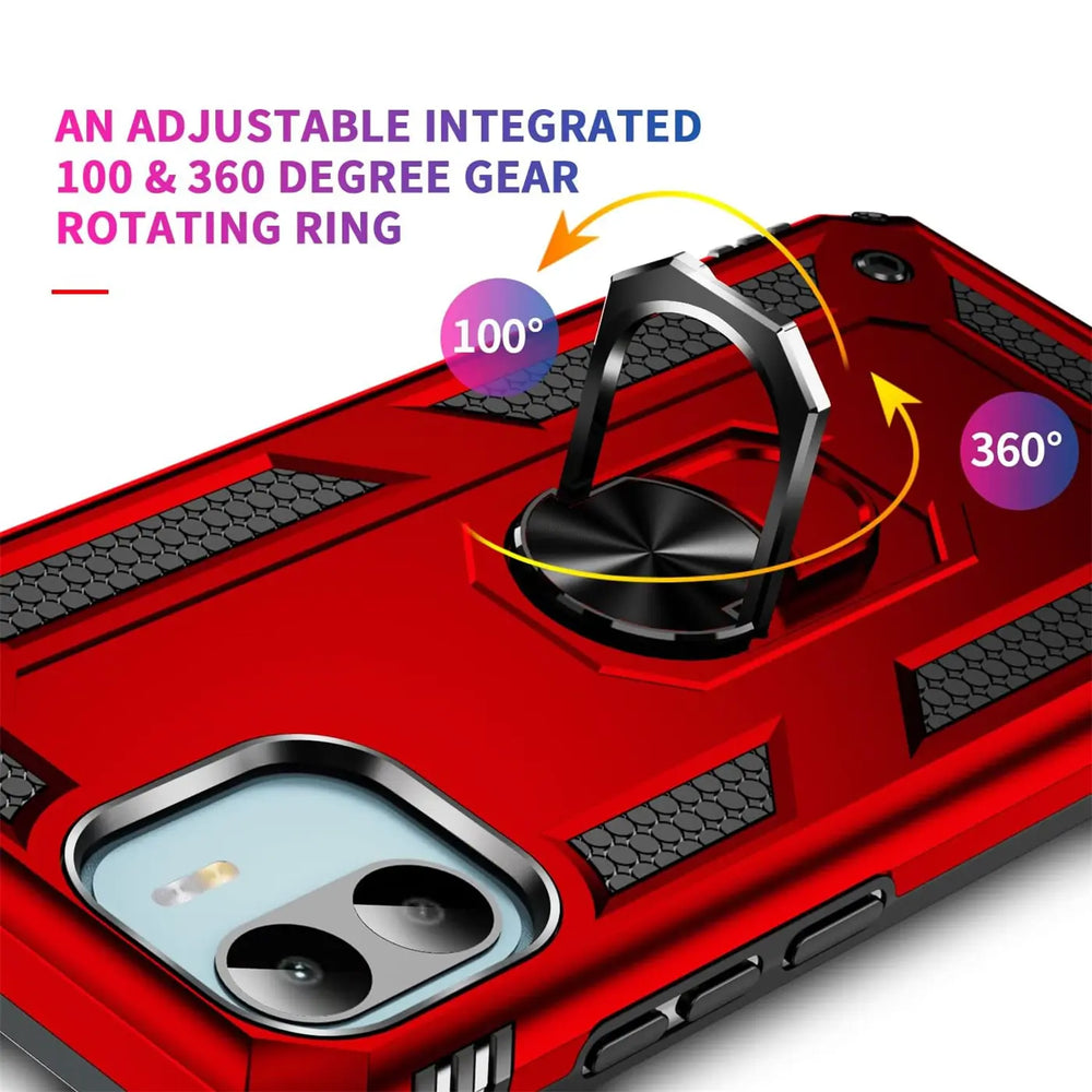 Härte getestete, stoßdämpfende Handyhülle für Xiaomi Redmi A1 in Rot