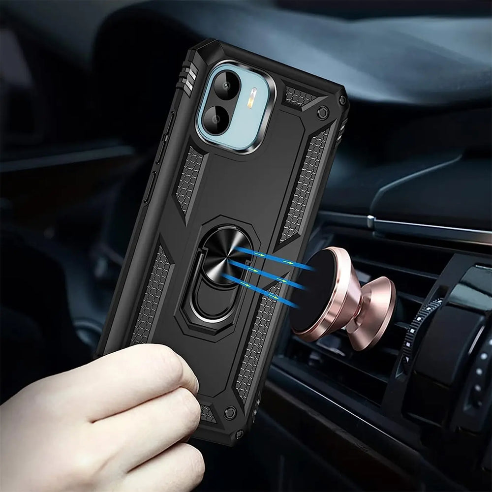 Härte getestete, stoßdämpfende Handyhülle für Xiaomi Redmi A1 in Schwarz