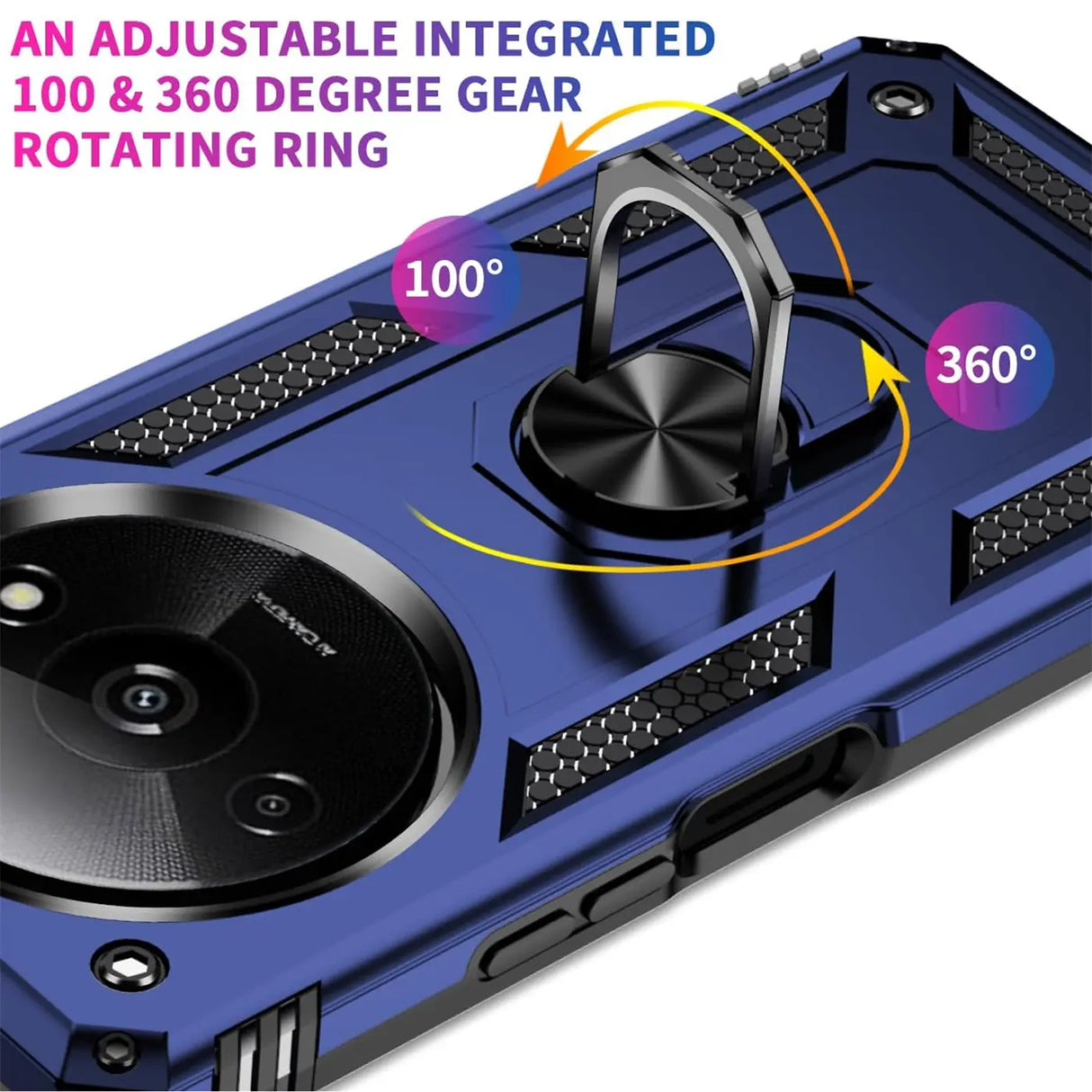 Härte getestete, stoßdämpfende Handyhülle für Xiaomi Redmi A3 in Blau