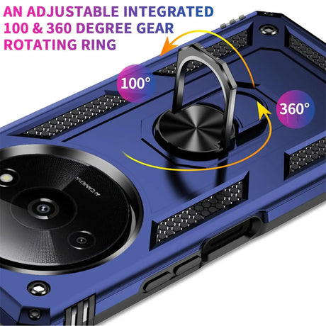 Härte getestete, stoßdämpfende Handyhülle für Xiaomi Redmi A3 in Blau