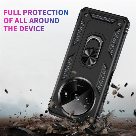 Härte getestete, stoßdämpfende Handyhülle für Xiaomi Redmi A3 in Schwarz