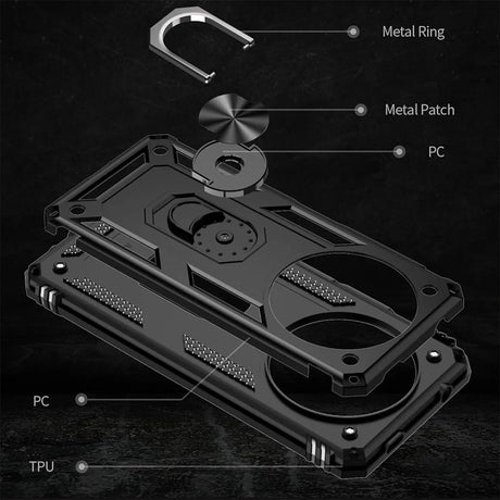 Härte getestete, stoßdämpfende Handyhülle für Xiaomi Redmi A3 in Schwarz