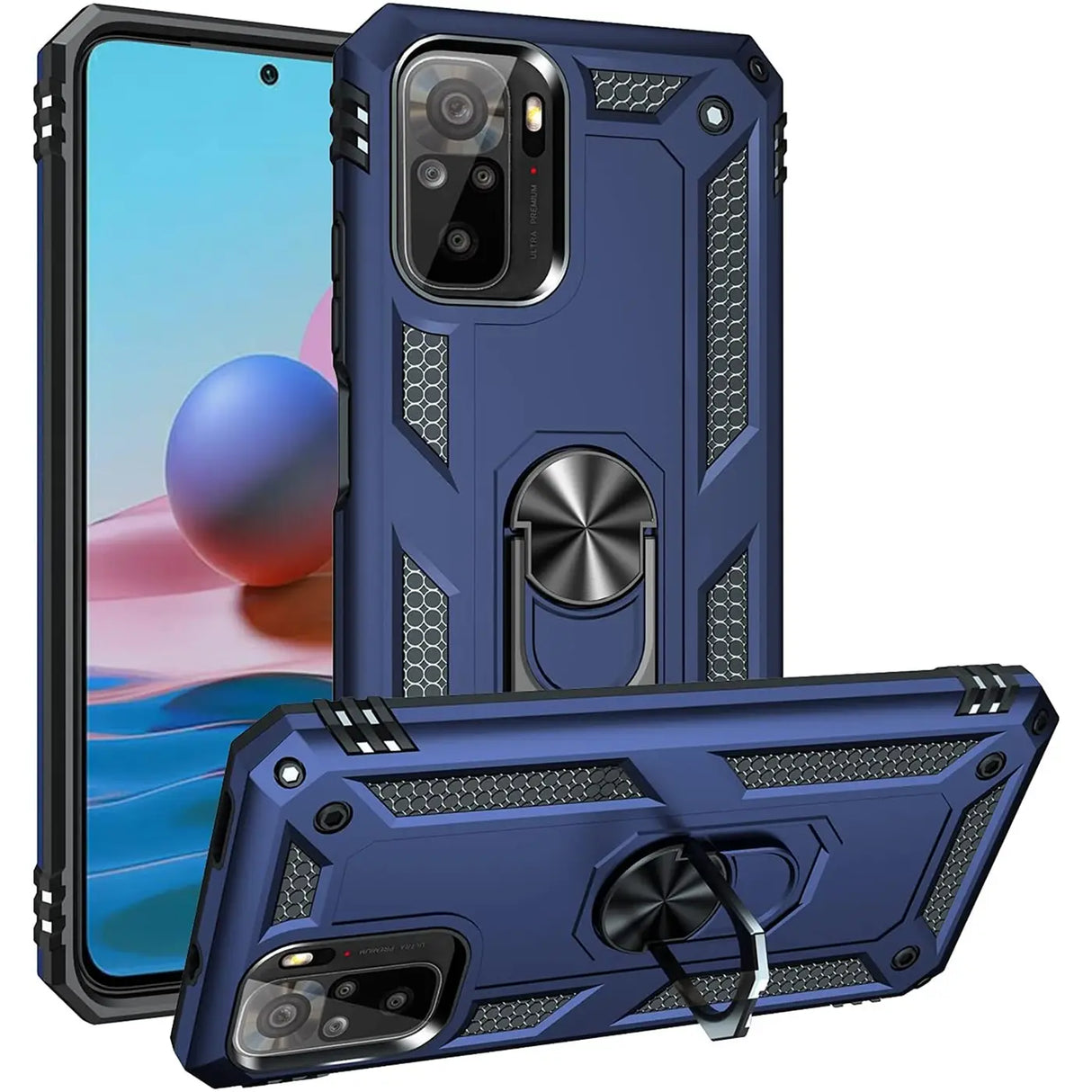 Härte getestete, stoßdämpfende Handyhülle für Xiaomi Redmi Note 10 / 10S in Blau