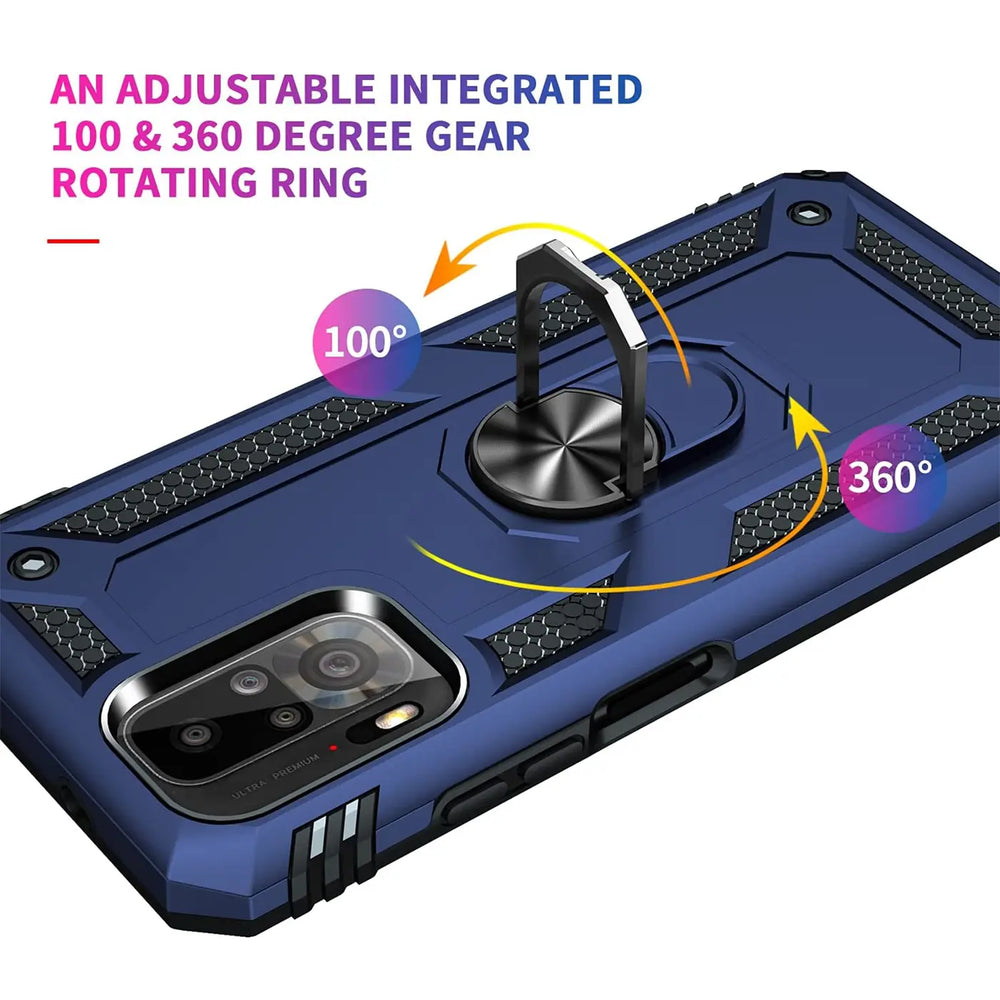 Härte getestete, stoßdämpfende Handyhülle für Xiaomi Redmi Note 10 / 10S in Blau