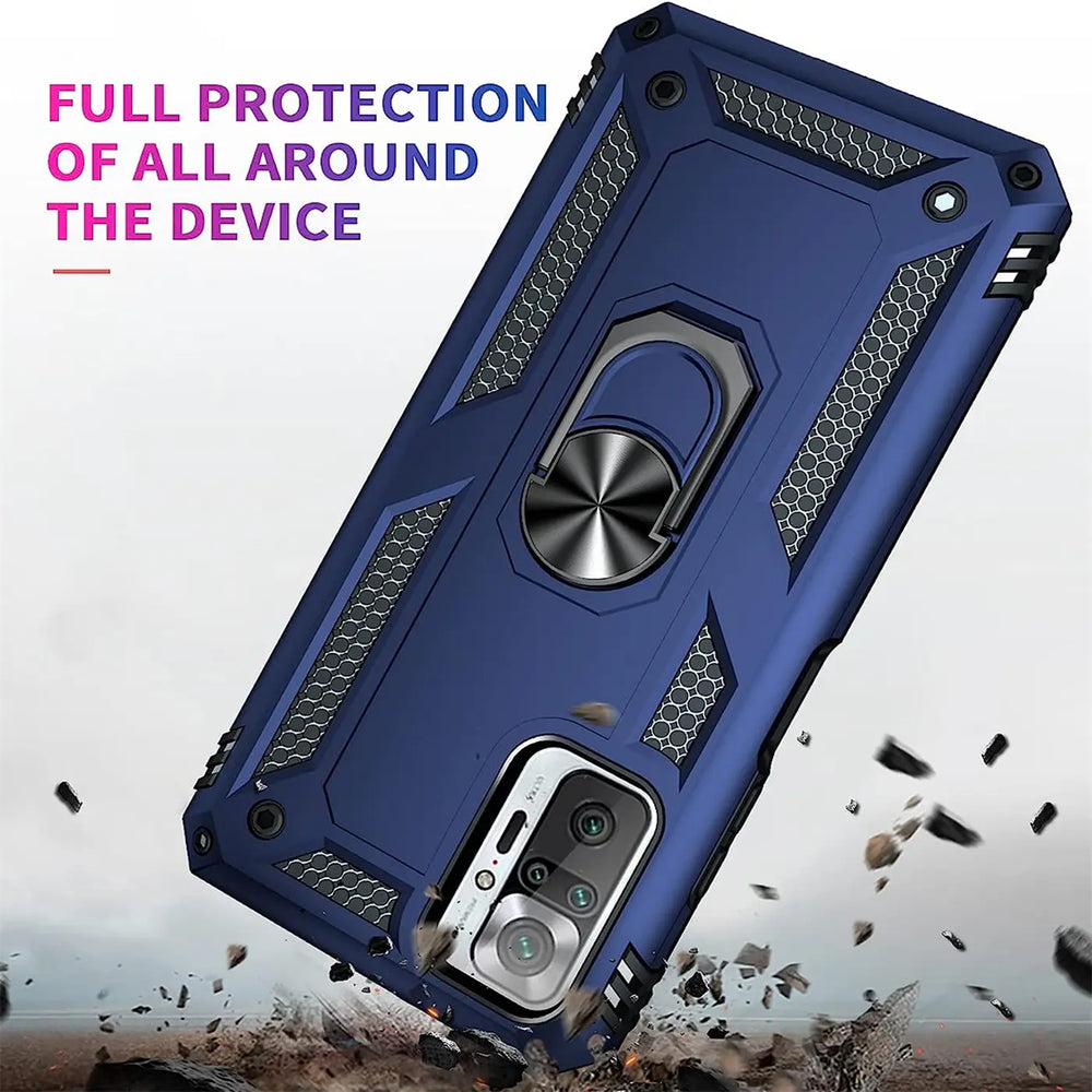 Härte getestete, stoßdämpfende Handyhülle für Xiaomi Redmi Note 10 Pro in Blau