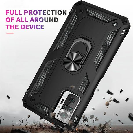 Härte getestete, stoßdämpfende Handyhülle für Xiaomi Redmi Note 10 Pro in Schwarz