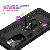 Härte getestete, stoßdämpfende Handyhülle für Xiaomi Redmi Note 11 Pro+ 5G in Schwarz