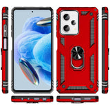 Härte getestete, stoßdämpfende Handyhülle für Xiaomi Redmi Note 12 Pro 5G in Rot