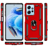 Härte getestete, stoßdämpfende Handyhülle für Xiaomi Redmi Note 12 4G in Rot