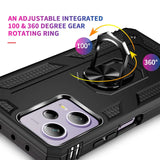 Härte getestete, stoßdämpfende Handyhülle für Xiaomi Redmi Note 12 4G in Schwarz