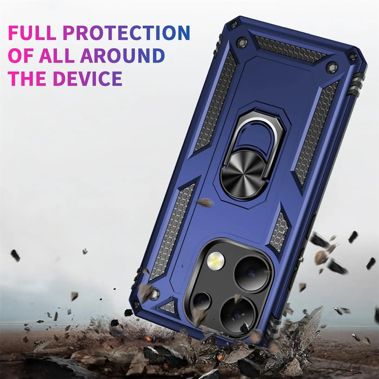 Härte getestete, stoßdämpfende Handyhülle für Xiaomi Redmi Note 13 4G in Blau