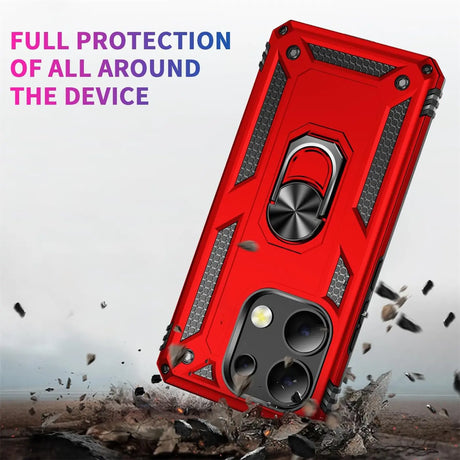 Härte getestete, stoßdämpfende Handyhülle für Xiaomi Redmi Note 13 Pro 4G in Rot