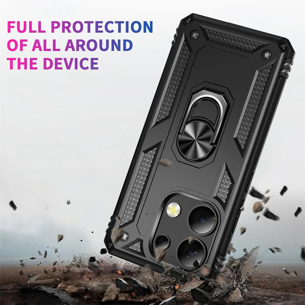 Härte getestete, stoßdämpfende Handyhülle für Xiaomi Redmi Note 13 Pro 4G in Schwarz