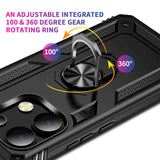 Härte getestete, stoßdämpfende Handyhülle für Xiaomi Redmi Note 13 Pro 4G in Schwarz