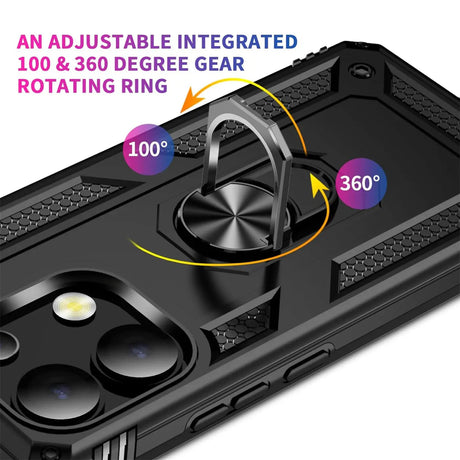 Härte getestete, stoßdämpfende Handyhülle für Xiaomi Redmi Note 13 Pro 4G in Schwarz