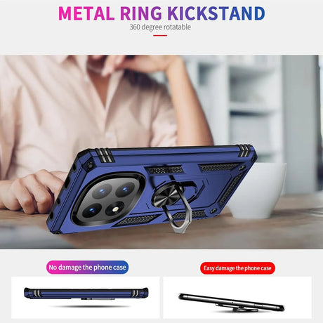 Härte getestete, stoßdämpfende Handyhülle für Xiaomi Redmi Note 14 Pro 5G in Blau