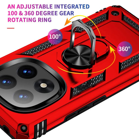 Härte getestete, stoßdämpfende Handyhülle für Xiaomi Redmi Note 14 Pro+ 5G in Rot