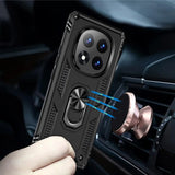 Härte getestete, stoßdämpfende Handyhülle für Xiaomi Redmi Note 14 Pro+ 5G in Schwarz