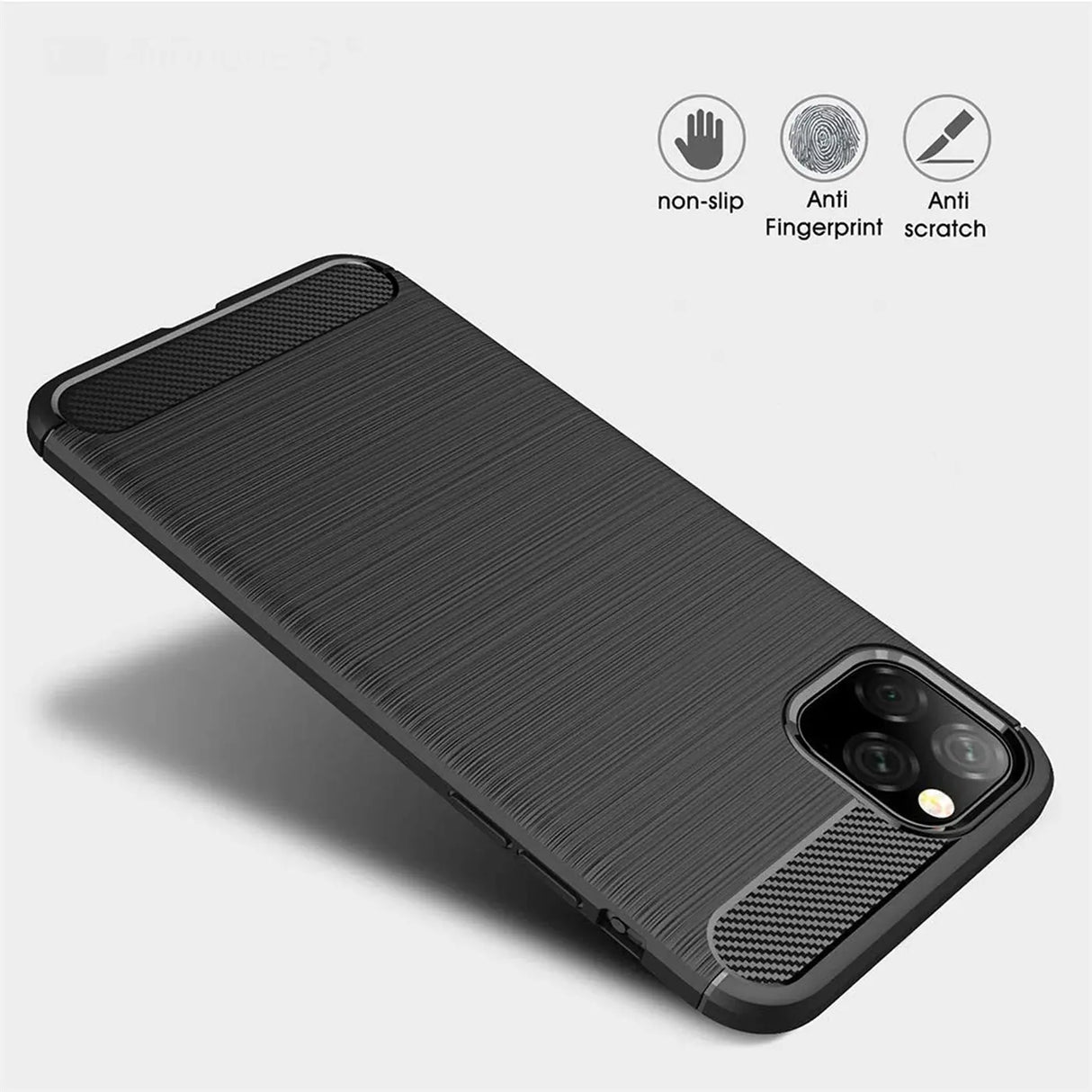 Stylische und elegante Handyhülle für iPhone 11 Pro Max in Carbonoptik