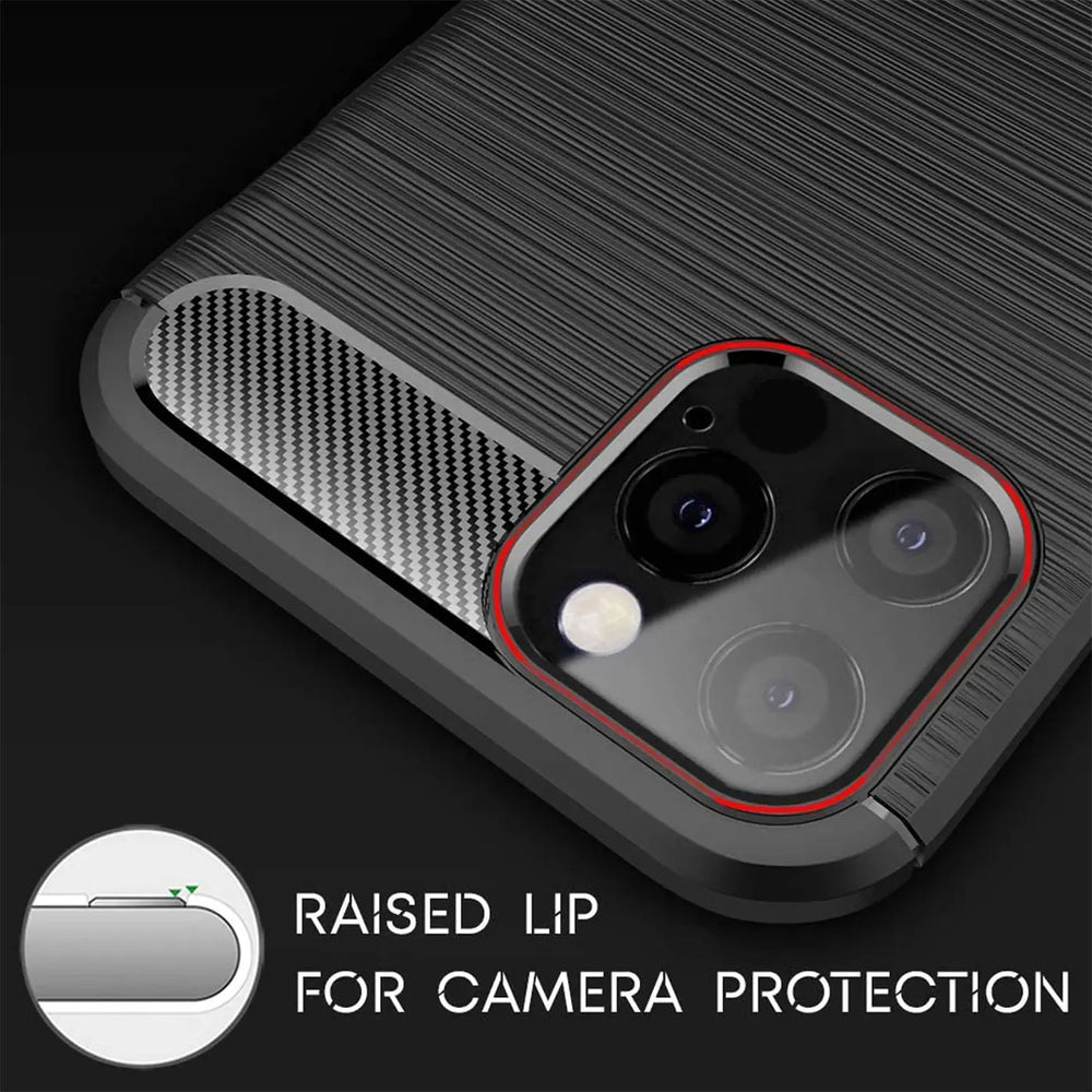 Stylische und elegante Handyhülle für iPhone 12 Pro Max in Carbonoptik