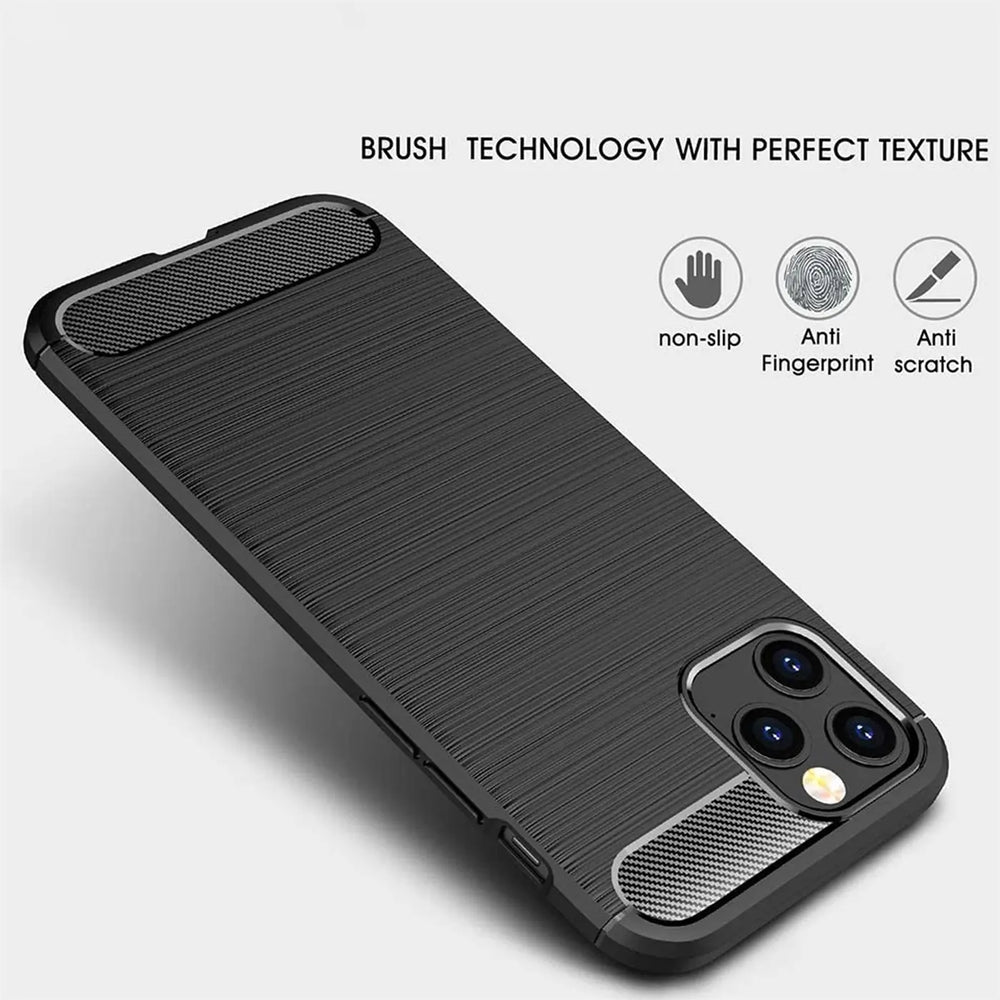 Stylische und elegante Handyhülle für iPhone 12 / 12 Pro in Carbonoptik